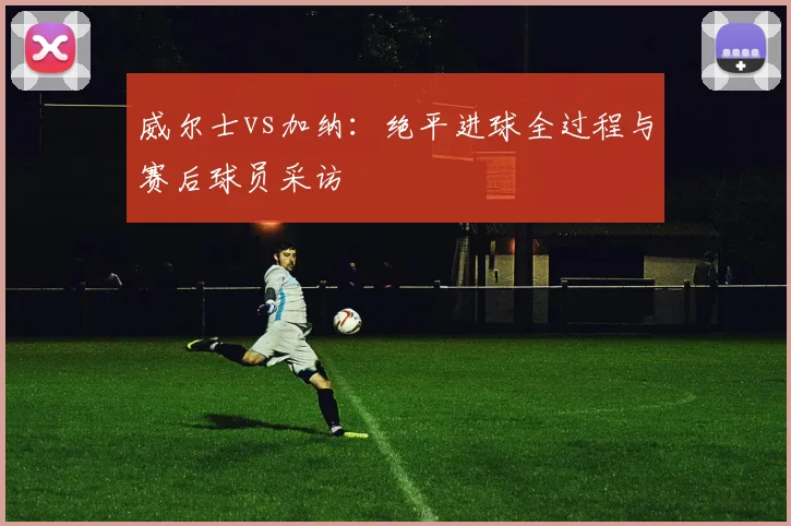 威尔士vs加纳：绝平进球全过程与赛后球员采访
